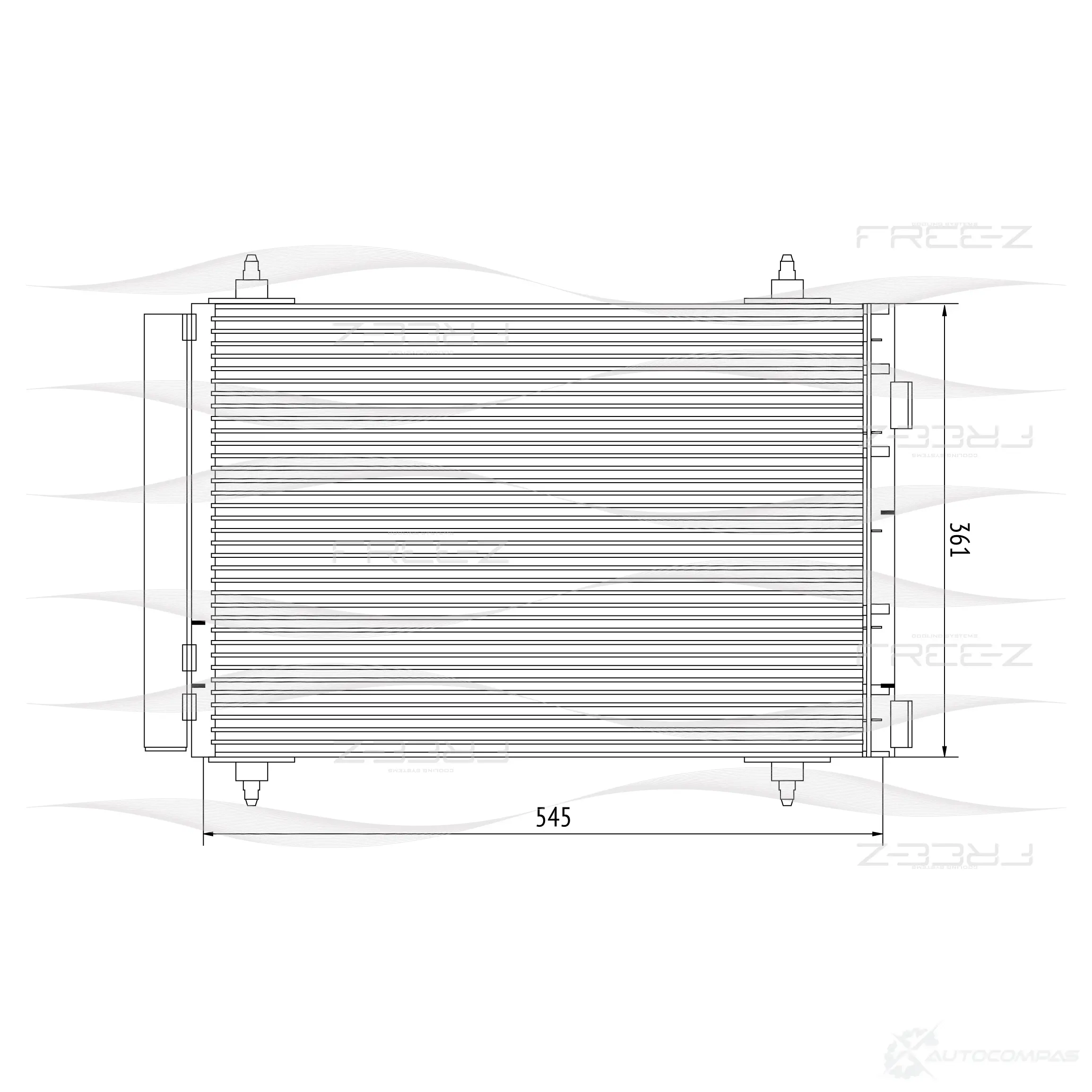 Радиатор кондиционера FREE-Z QLP CY kc0254 1436952163 изображение 0