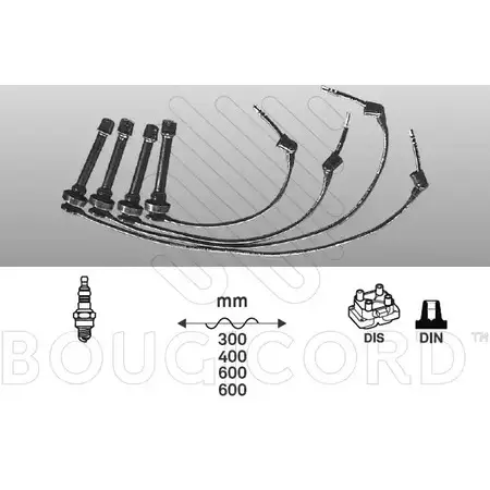 Высоковольтные провода зажигания BOUGICORD A5L JYG MFZ7JO 7171 1845357 изображение 0