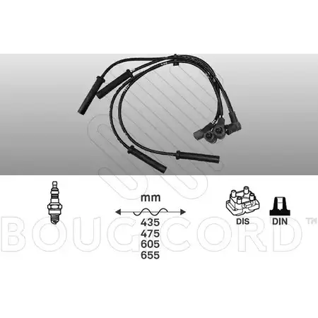 Высоковольтные провода зажигания BOUGICORD TERX S W3CG3VX 8002 1845432 изображение 0