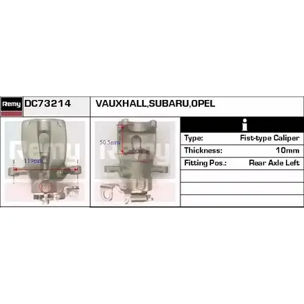 Тормозной суппорт REMY YZG5U42 1850245 T GKAU DC73214