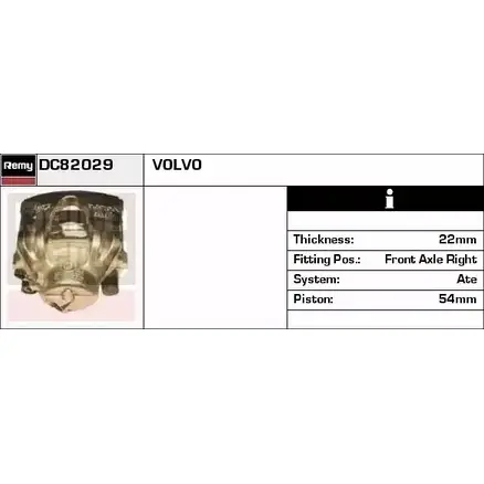 Тормозной суппорт REMY 1852221 NKGPW RD1CG P DC82029 изображение 0