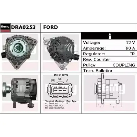 Генератор REMY WSKDL DRA0253 1854310 DA13 63