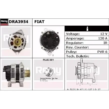 Генератор REMY DA5 064 BMHDV 1856478 DRA3954