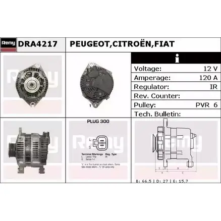 Генератор REMY DRA4217 46KZJ 1856683 DA 5327 изображение 0