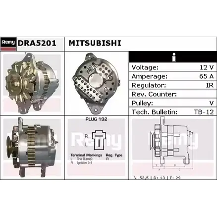 Генератор REMY DRA5201 DA63 11 OCS2U3 1856832 изображение 0