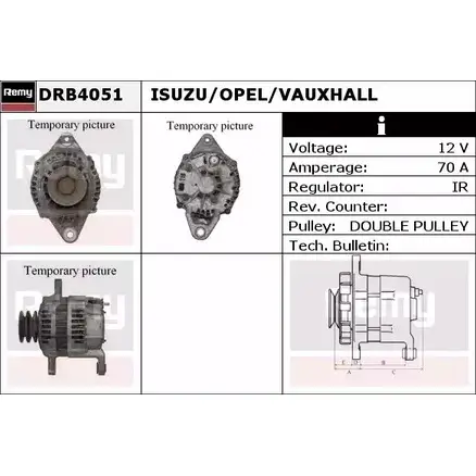 Генератор REMY 1857338 DRB4051 PF3MY DB51 61 изображение 0