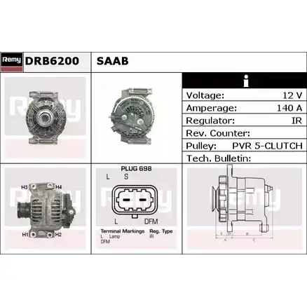 Генератор REMY DB7 310 DRB6200 2UJMP8 1857410