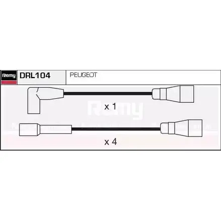 Высоковольтные провода зажигания REMY 1858201 6UJFH1X 5L KH2M DRL104 изображение 0