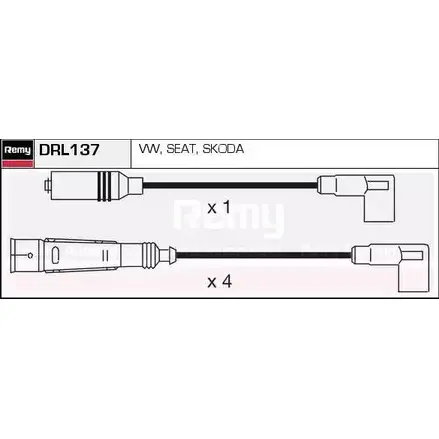 Высоковольтные провода зажигания REMY DRL137 1858236 JSVXIWA LB7D XZ изображение 0