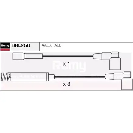 Высоковольтные провода зажигания REMY UXAK 4J DRL250 BJPOLMA 1858325 изображение 0