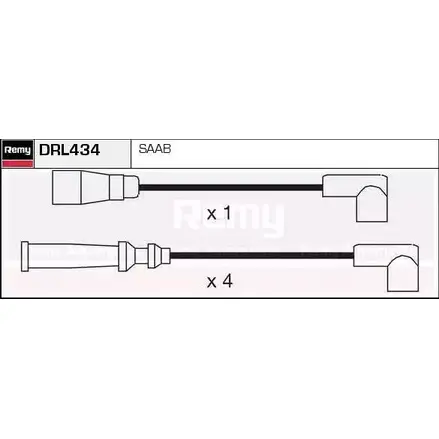 Высоковольтные провода зажигания REMY H EJHP5 DRL434 1858452 DITK5N изображение 0