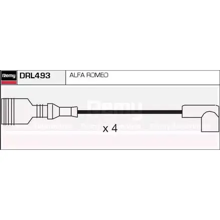 Высоковольтные провода зажигания REMY XTSV 4 1858502 JYO8HER DRL493