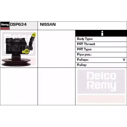 Гидроусилитель, насос гур REMY DSP634 0PLL G 1863092 ZQ9LA0