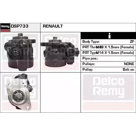 Гидроусилитель, насос гур REMY 0R D9YMJ 1863191 BBMMI1S DSP733 изображение 0