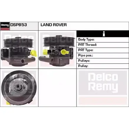 Гидроусилитель, насос гур REMY RECLW FTE4 3C 1863308 DSP853
