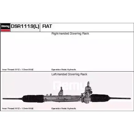 Рулевая рейка REMY LJUDS Z 9UIC 1863557 DSR1119L изображение 0