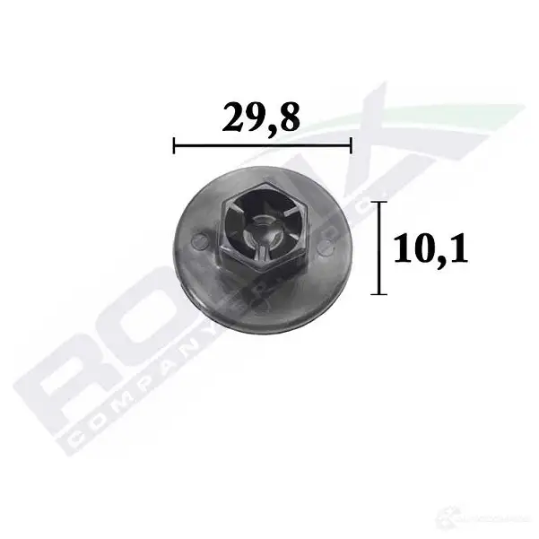 Клипса молдинга ROMIX TQX 1KO c70348 1437981056