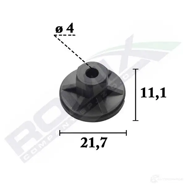 Клипса молдинга ROMIX c70327 S Z31VC9 1437980196