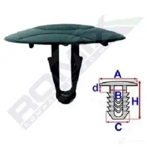 Клипса молдинга ROMIX b22010 1437982181 55 R8BU