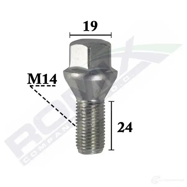 Болт колеса ROMIX WYGM R c70598 1437976009