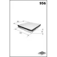 Салонный фильтр MECAFILTER O035JO 2U UF7WH 1871113 EKR7003 изображение 0