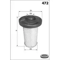 Воздушный фильтр MECAFILTER EL2213 2U21AU0 GTQEJ Q2 1871257