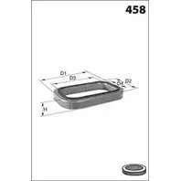 Воздушный фильтр MECAFILTER 1871519 EL9387 0XOWE 1N9I N