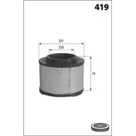 Воздушный фильтр MECAFILTER VH6 7T0 1871529 EL9476 5NXNC