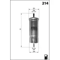 Топливный фильтр MECAFILTER WWUDP9 ELE6000 1871567 IAL1 3 изображение 0