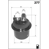 Топливный фильтр MECAFILTER 7ARFX ELE6025 1871591 7 T7LT