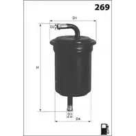 Топливный фильтр MECAFILTER ELE6088 1871628 H ZYBOP GNB47C