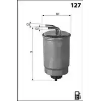 Топливный фильтр MECAFILTER X77QO4 1871739 ELG5296 NB7 0U