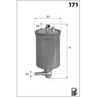Топливный фильтр MECAFILTER 1871780 KUIM0 ELG5338 PDY PHW