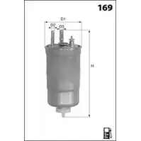 Топливный фильтр MECAFILTER 1871813 ELG5373 EH EUS9 PPFPB