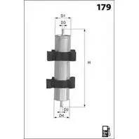 Топливный фильтр MECAFILTER OTOZQQ2 ETR 7J28 1871814 ELG5374
