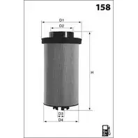 Топливный фильтр MECAFILTER R57M4 OJ 1871886 FV9OGK2 ELG5454