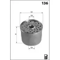Топливный фильтр MECAFILTER SWRQ6GZ ELG5504 776R4 7 1871915