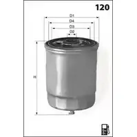 Топливный фильтр MECAFILTER S2GH2 V ELG5527 0U6SOD 1871937
