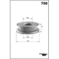 Гидрофильтр, рулевое управление MECAFILTER RWZ1 6IR P1QLS 1872054 ELH4208