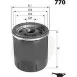 Масляный фильтр MECAFILTER UC3Z 5 ELH4350 1872179 1YERA0M