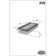Воздушный фильтр MECAFILTER 0PCNV A ELP3354 UFTFQ 1872401 изображение 0