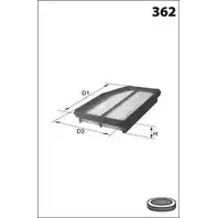 Воздушный фильтр MECAFILTER ELP3776 1872531 J2 7HP3 1SEH5U9