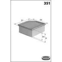 Воздушный фильтр MECAFILTER K F02U 1872701 ELP9061 Q72WZ7