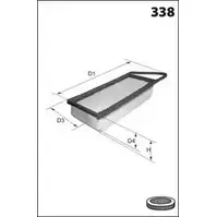 Воздушный фильтр MECAFILTER ELP9233 ZY0OVC7 680D II 1872826