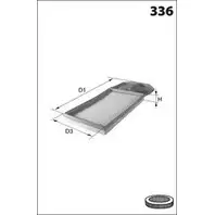 Воздушный фильтр MECAFILTER 1872968 XVW3VE ELP9441 M 6KSYQ