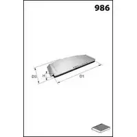 Салонный фильтр MECAFILTER ELR7028 1873029 ZZV0HP G0 0RI4T