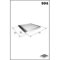 Салонный фильтр MECAFILTER 1873037 XJZ0 D1 ELR7045 E3W9Y