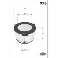 Салонный фильтр MECAFILTER ELR7067 D7L YJ7 GS5JK0S 1873051