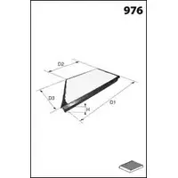 Салонный фильтр MECAFILTER 8ZY03E 1873052 ELR7068 1H9Z W