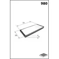 Салонный фильтр MECAFILTER 6Y32AR Z DJEZHX 1873066 ELR7089 изображение 0